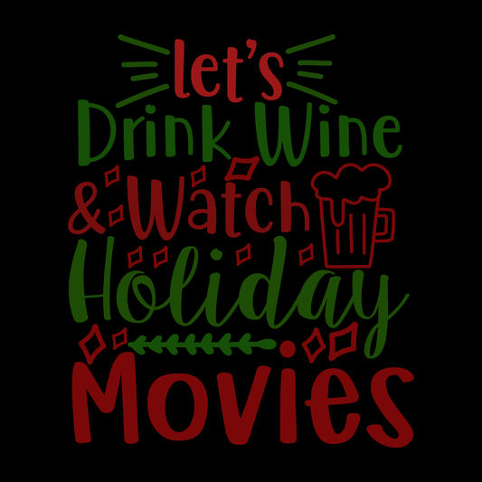 Holiday Movie Night T-shirt (White)