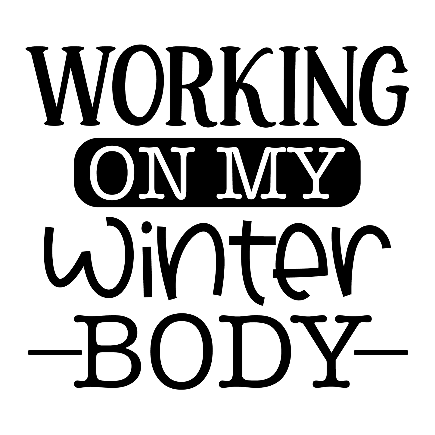 Winter Body Workout T-shirt (White)