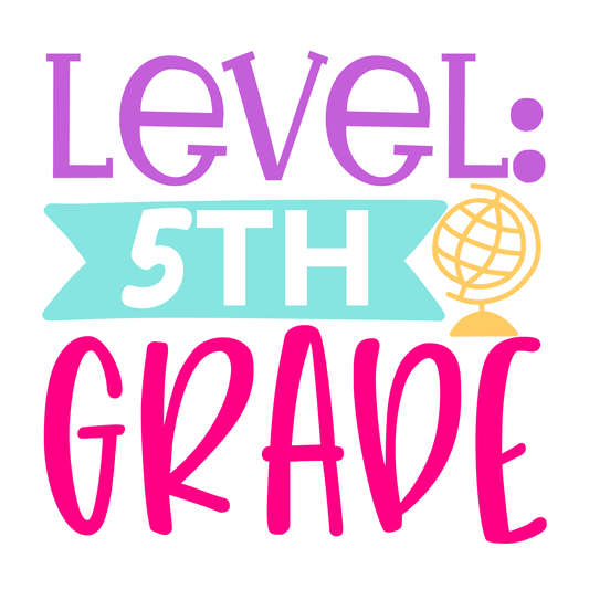 5th Grade Level T-shirt (White)