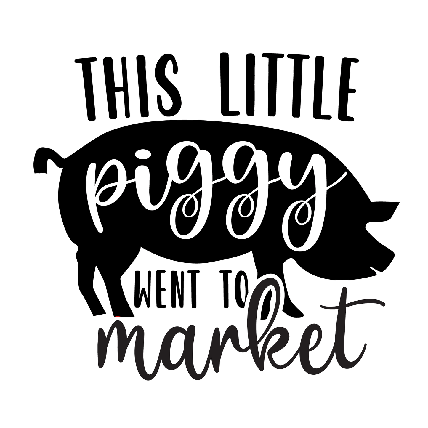 This Little Piggy T-shirt (White)