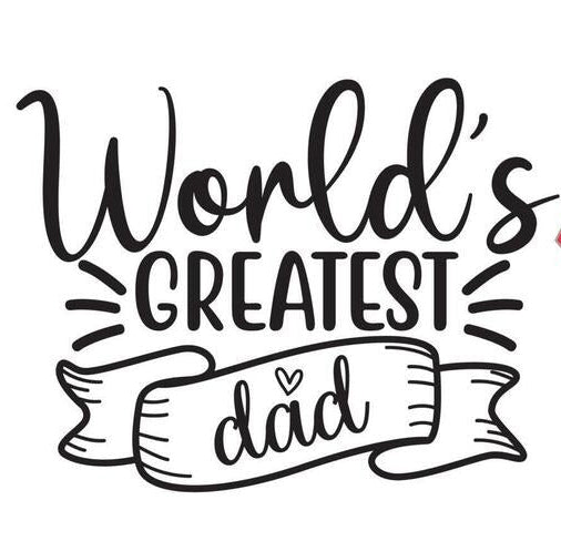 World's Greatest Dad T-shirt (Black)