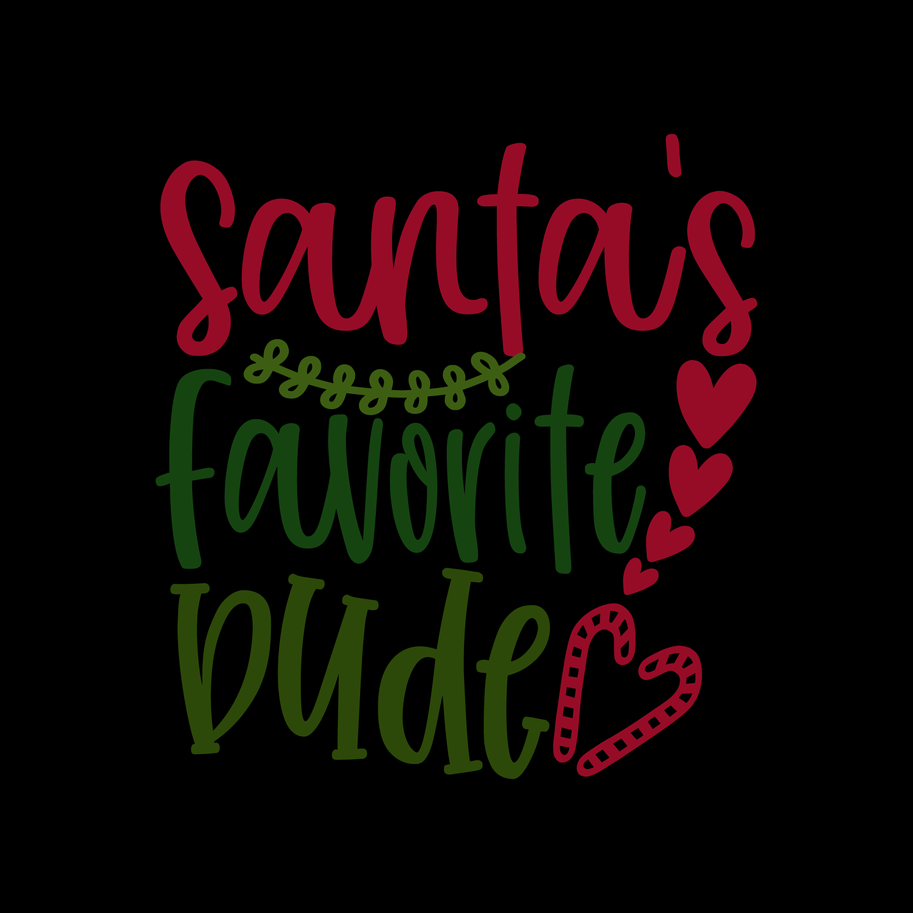 Santa's Favorite Dude T-shirt (White)