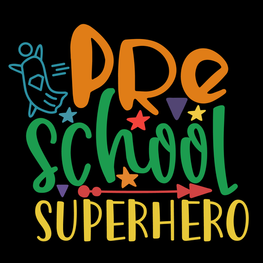 Preschool Superhero T-Shirt (Black version)