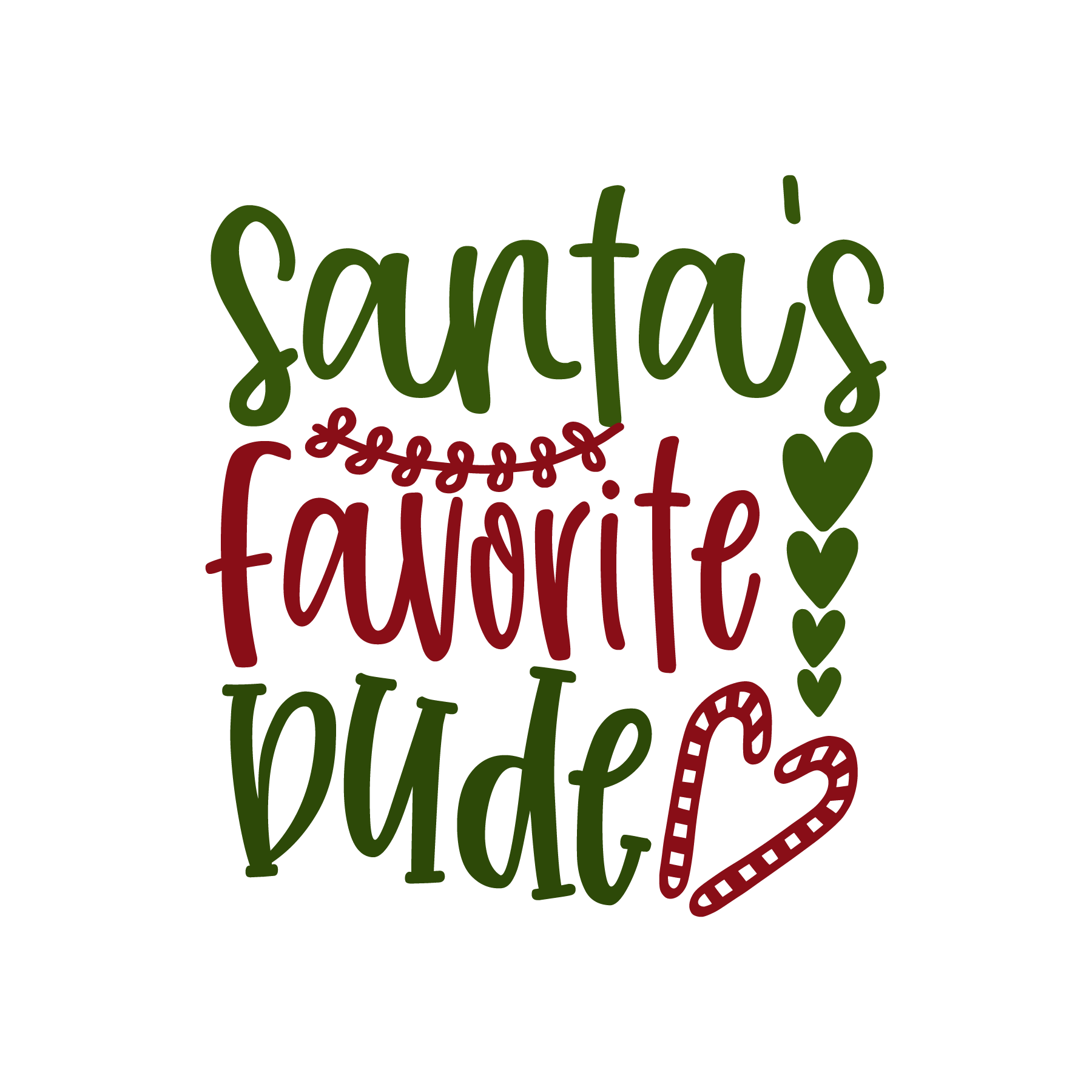 Santa's Favorite Dude T-shirt (White)