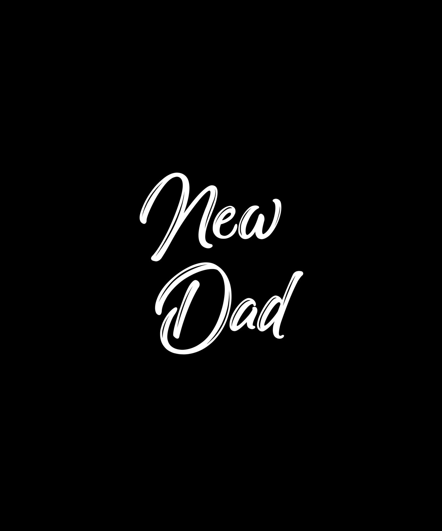 Celebratory New Dad T-shirt (Black)