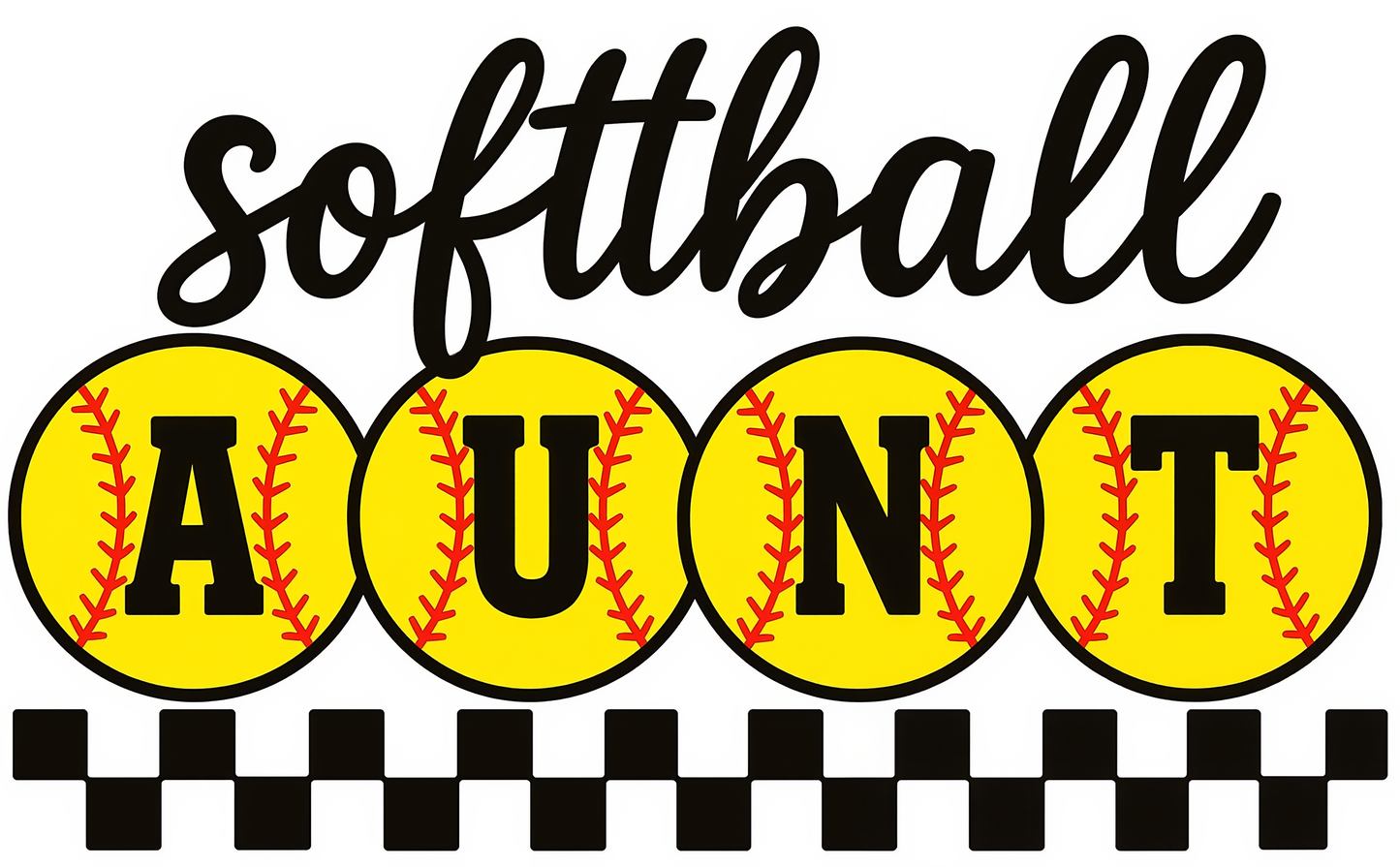 Softball Aunt Graphic Tee