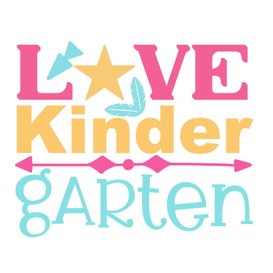 Love Kindergarten Graphic Tee (White)