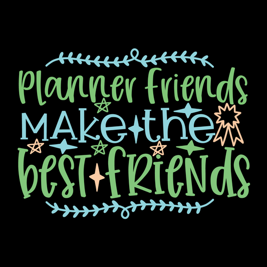 Planner Friends T-Shirt (Black version)