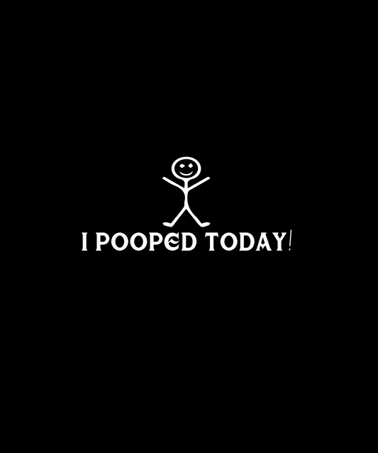 Humorous Poop Celebration T-shirt (Black)