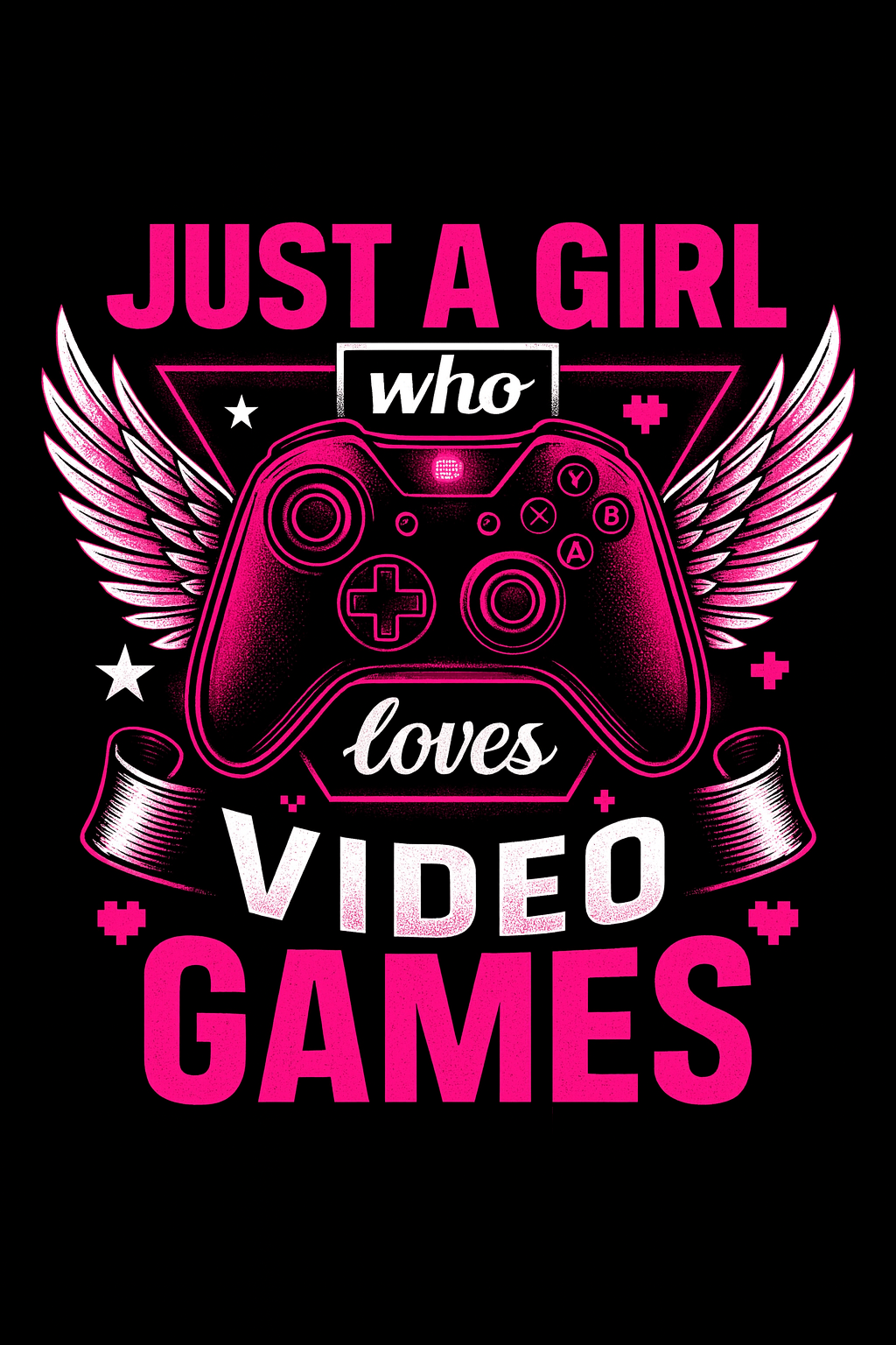 Just A Girl Who Loves Video Games Tee (Black)