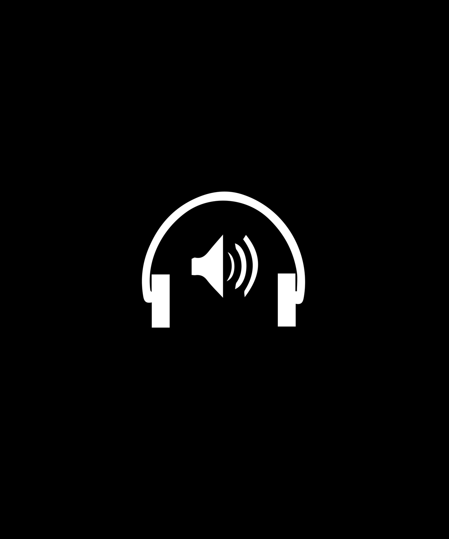 Music Lover's Headphone T-shirt (Black)