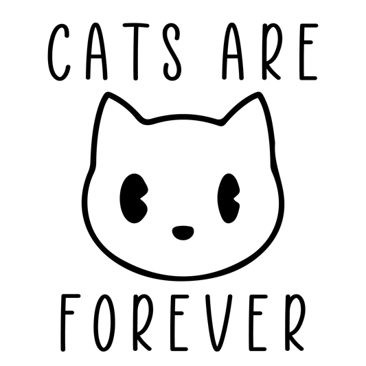 Cats Are Forever T-shirt (White)