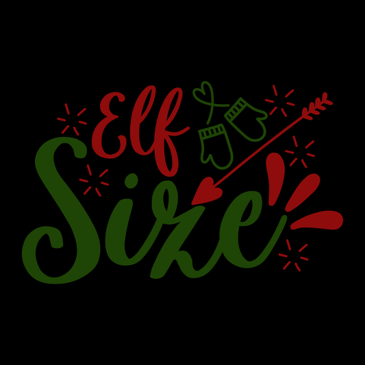 Elf Size Holiday T-shirt (White)