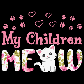 My Children Meow T-shirt (White)