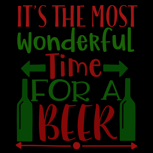 Wonderful Time For A Beer T-shirt (White)