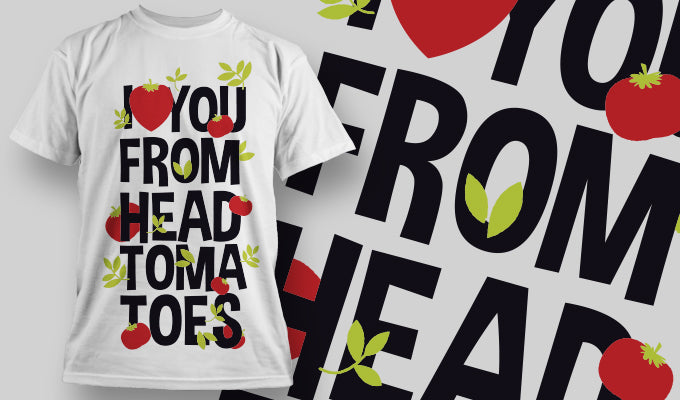Tomato Love Graphic T-shirt (Black)