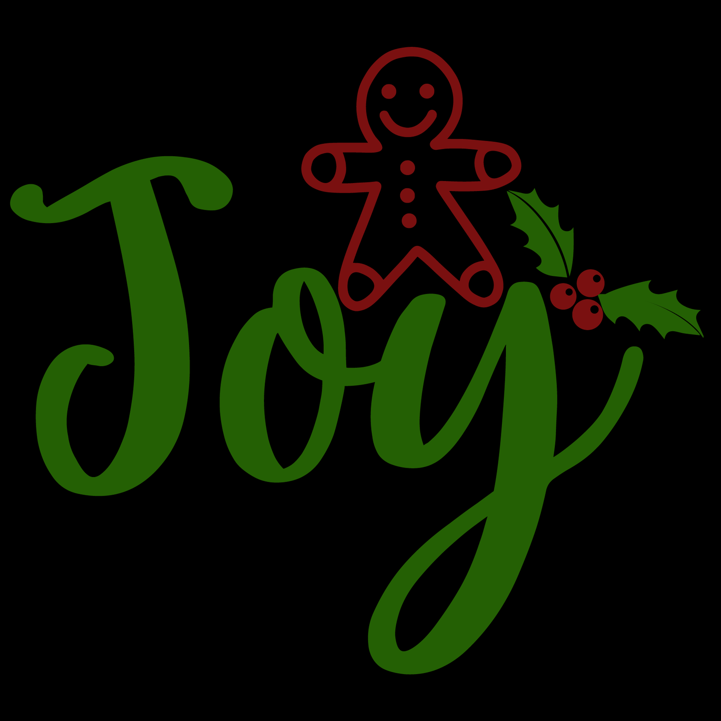 Joyful Holiday T-shirt Design (White)