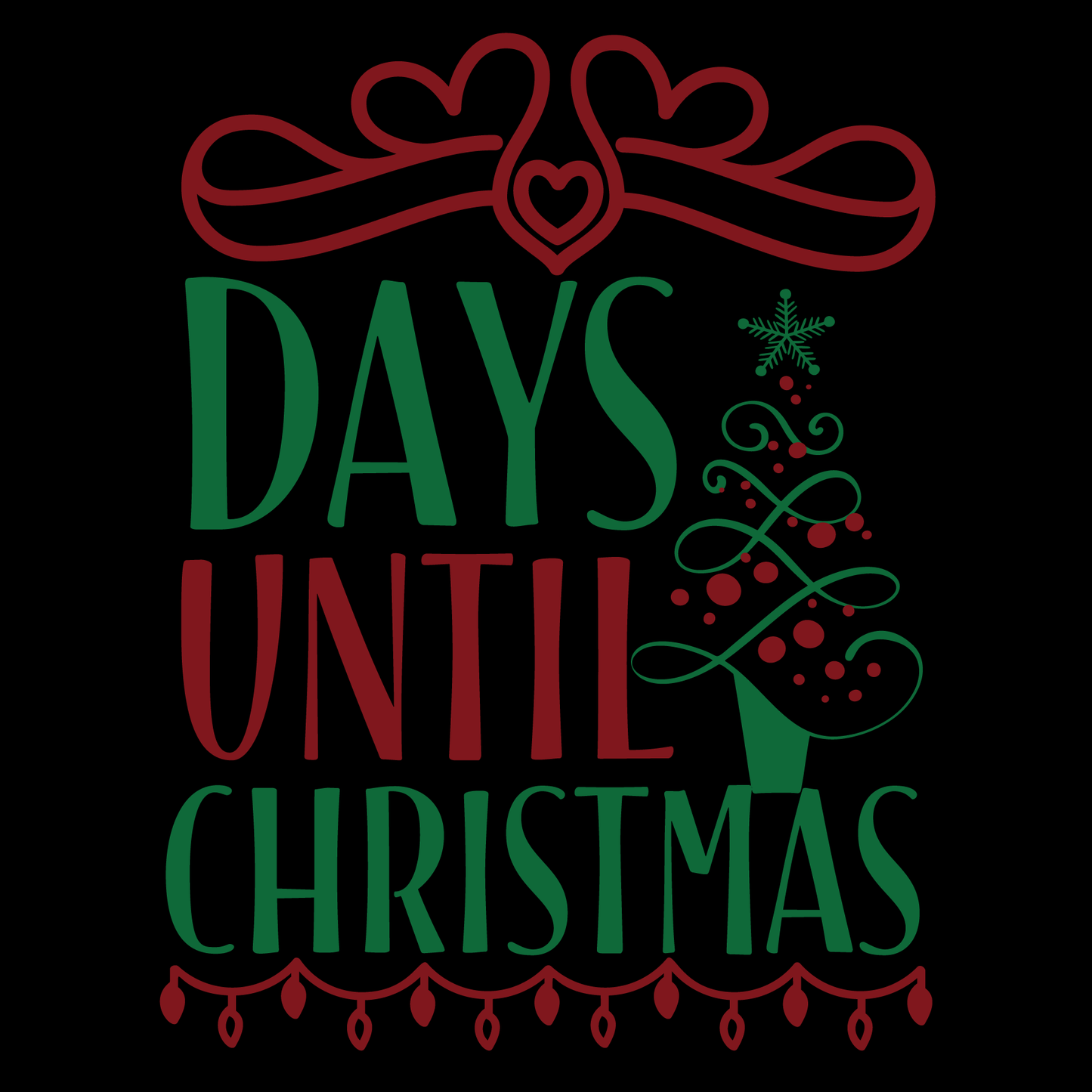 Countdown To Christmas T-shirt (White)