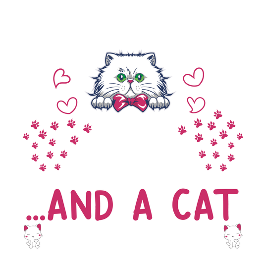 Cute Cat Graphic Tee (White)