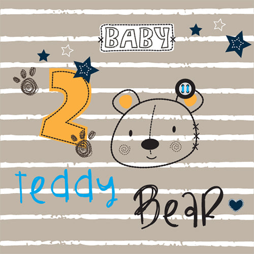 Cute Teddy Bear Baby T-shirt (Black)