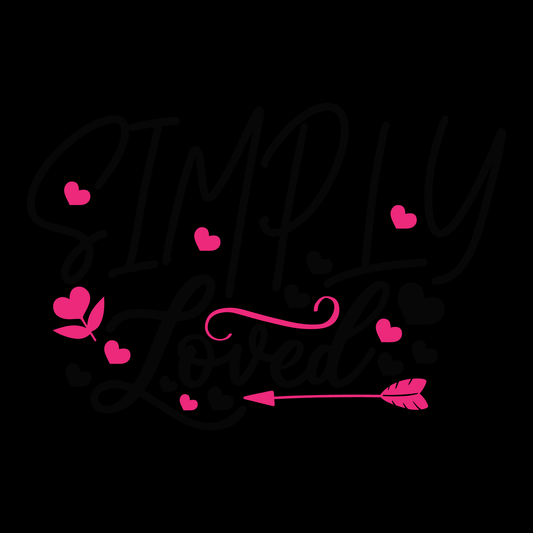 Simply Loved Graphic Tee (Black version)