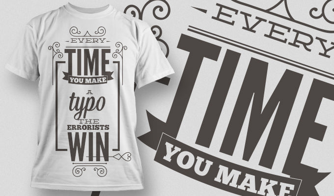 Typo Awareness T-shirt (White)