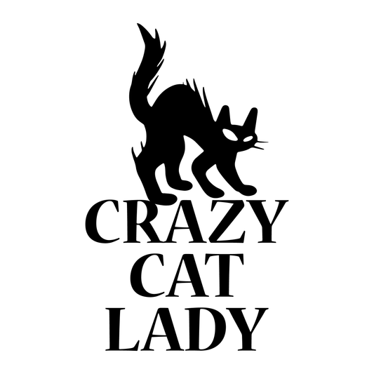 Crazy Cat Lady T-shirt (White)