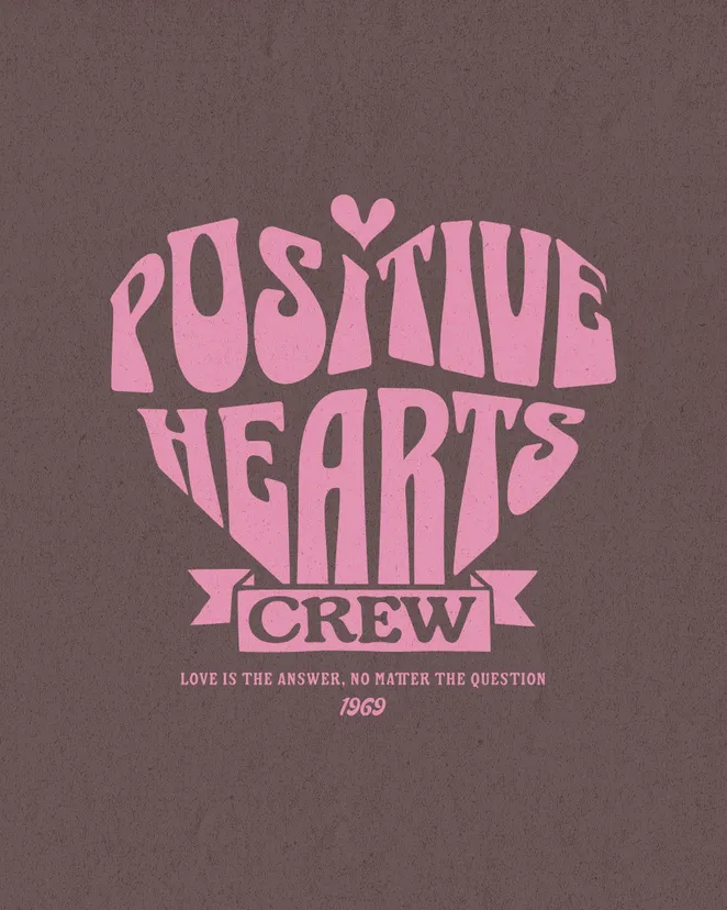 Positive Hearts Crew T-shirt