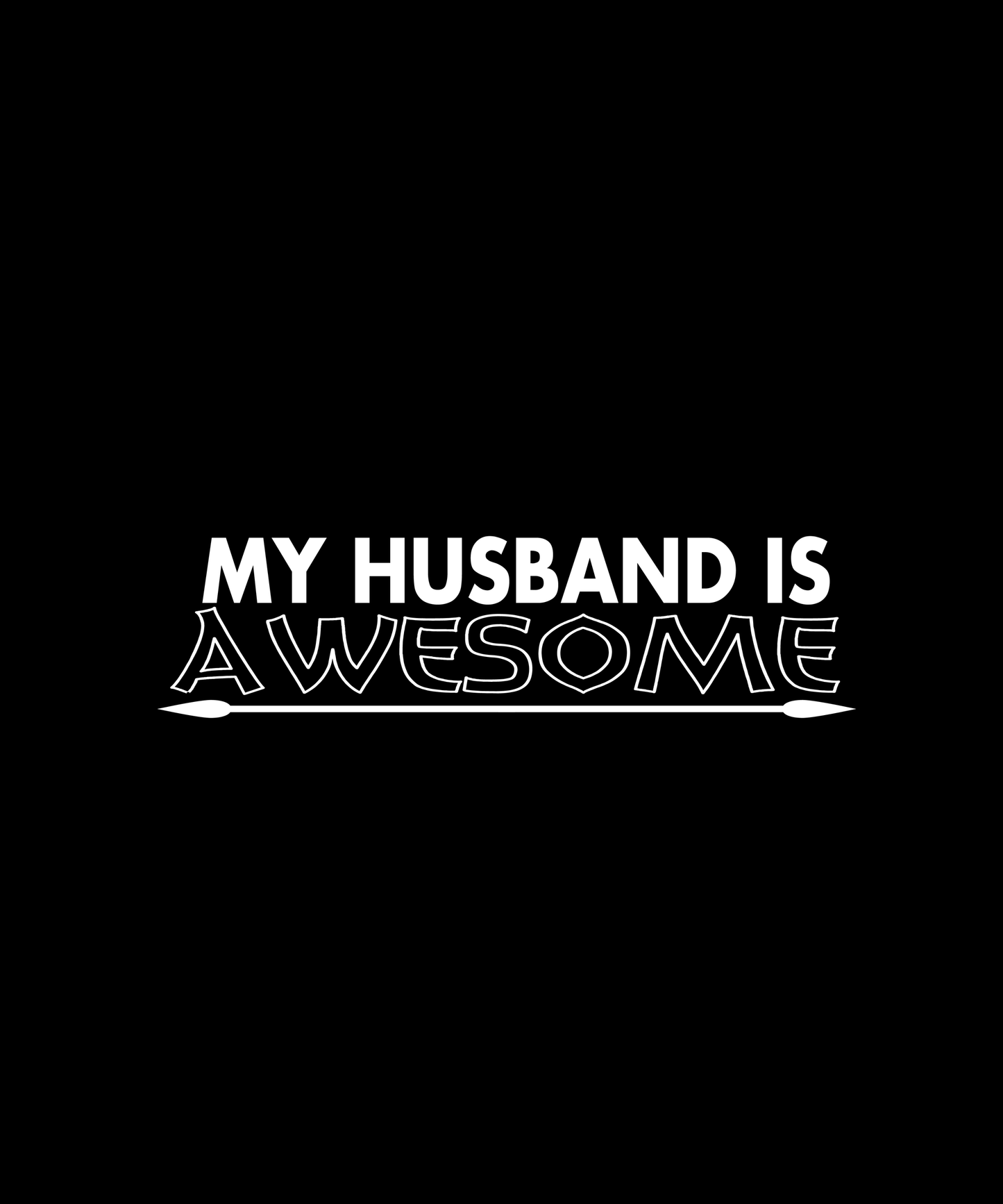 Awesome Husband T-shirt (Black)