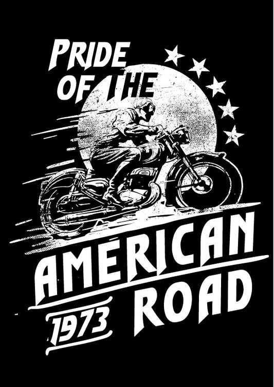 American Road Motorcycle T-shirt (Black)