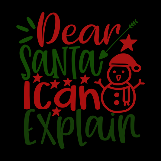 Dear Santa T-shirt Design (White)