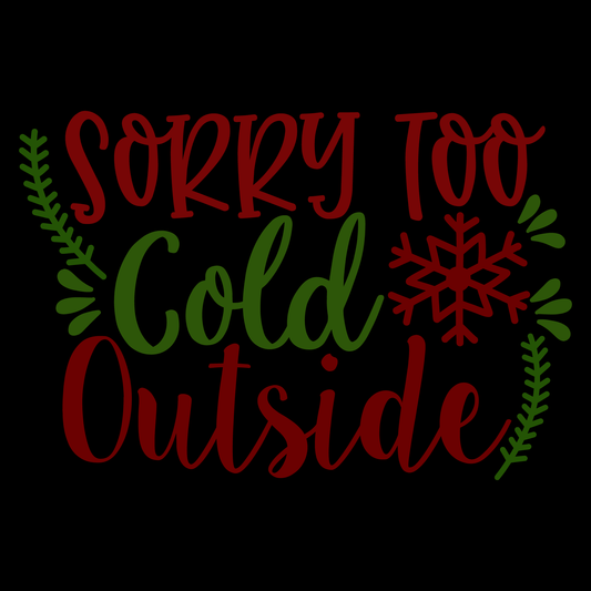 Cold Outside Holiday T-shirt (White)