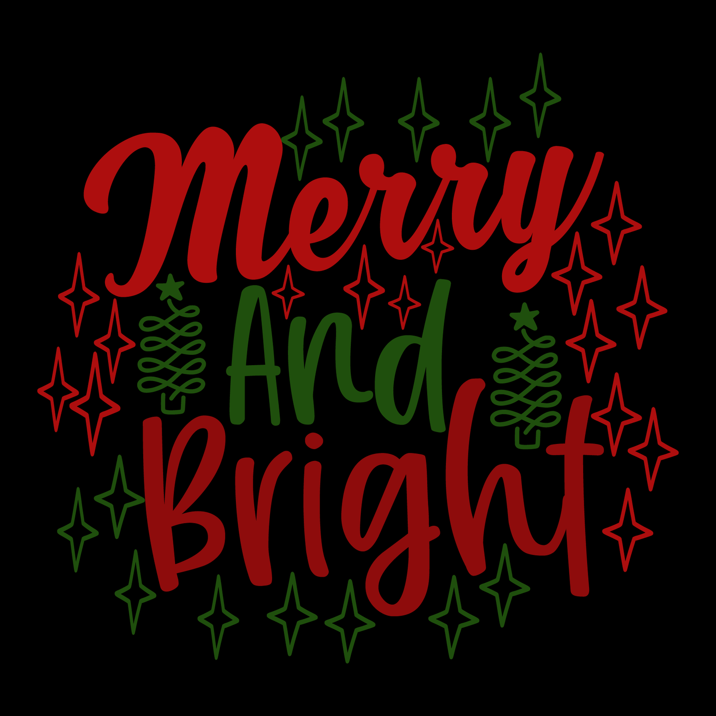 Merry And Bright Holiday Tee (White)