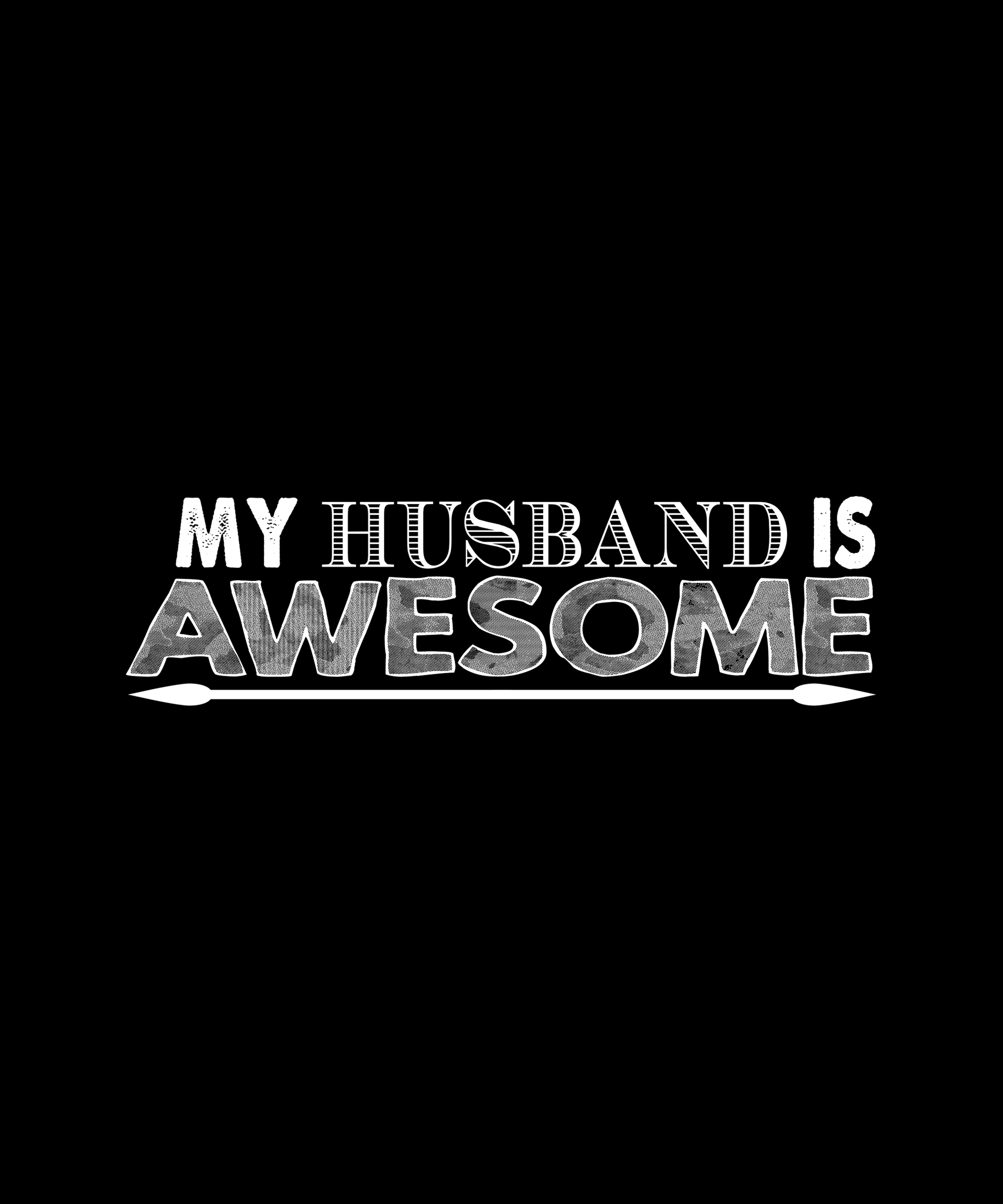 Awesome Husband T-shirt (Black)