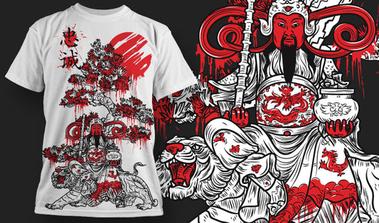 Artistic Graphic T-shirt Design (Black)