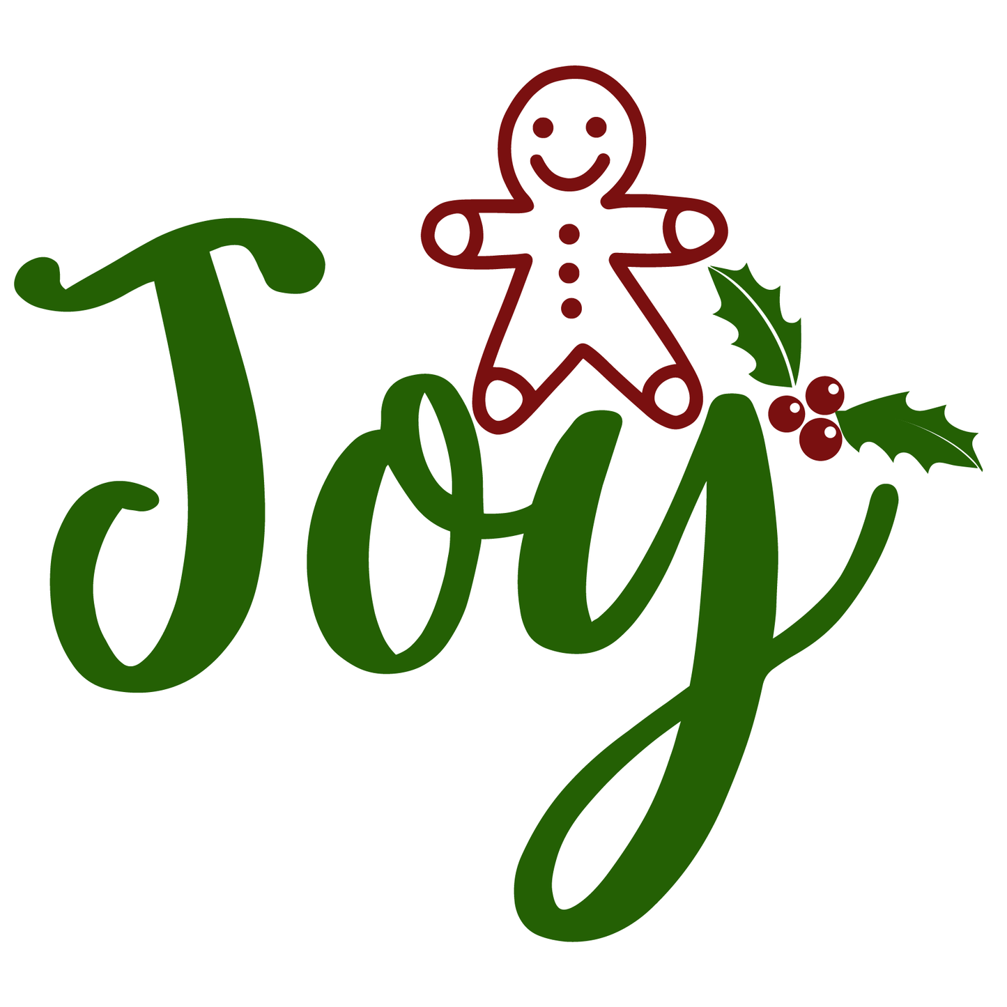 Joyful Holiday T-shirt Design (White)