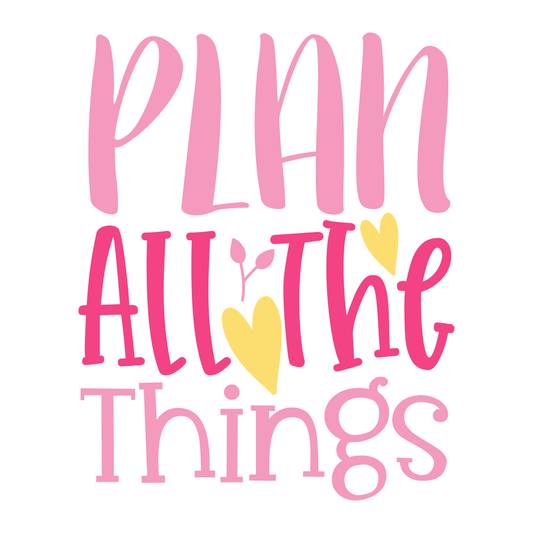 Plan All The Things T-shirt (White)