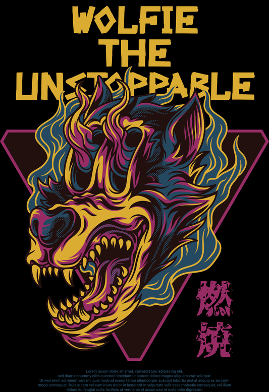 Wolfie The Unstoppable T-shirt (White)