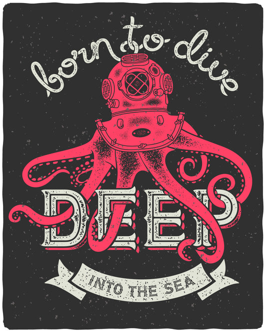 Dive Deep Sea T-shirt (Black)