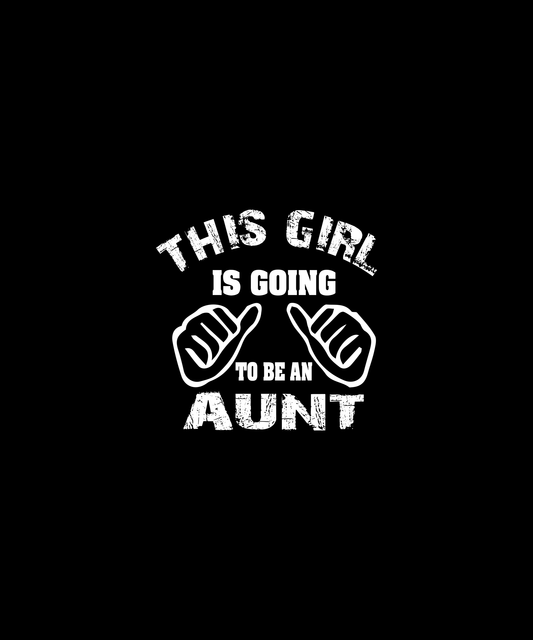 Excited Aunt Announcement T-shirt (Black)
