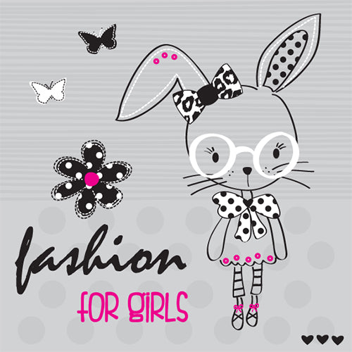 Cute Bunny Graphic Tee (Black)