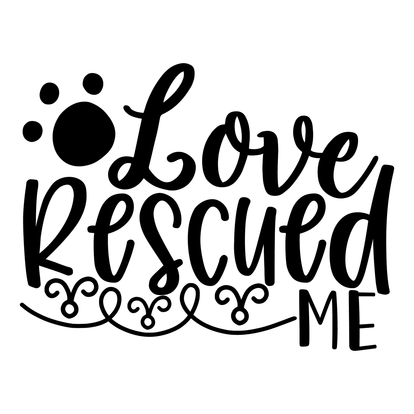 Love Rescued Me T-shirt (White)