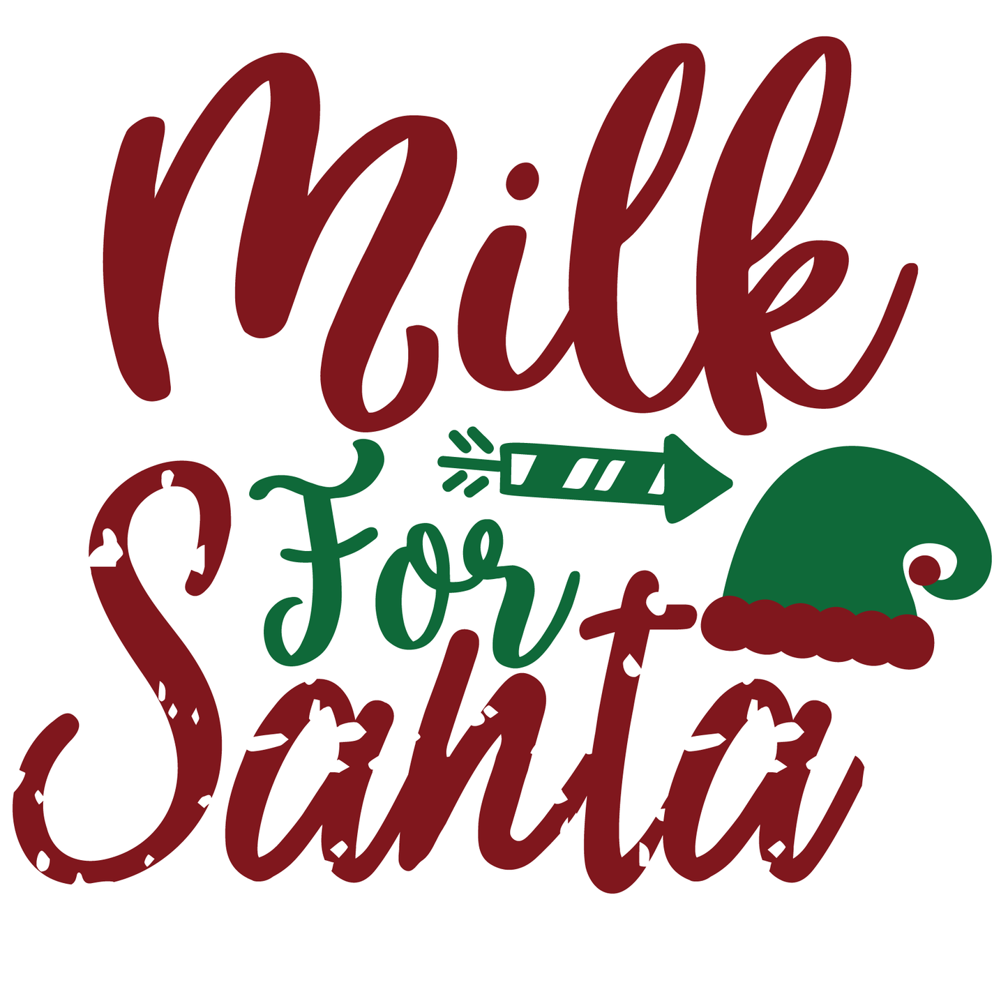 Milk For Santa T-shirt (White)