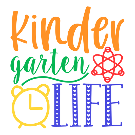 Kindergarten Life T-shirt Design (White)