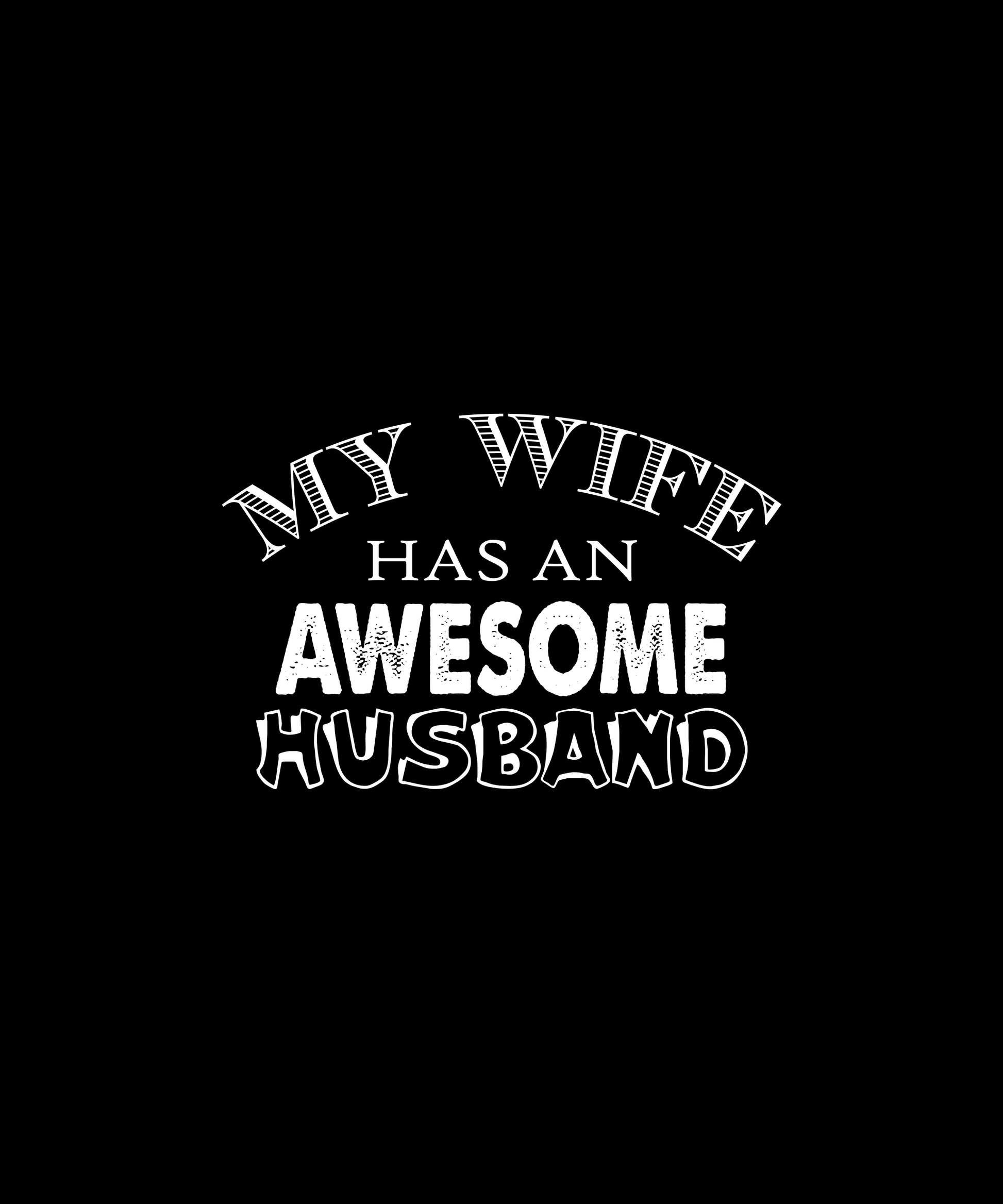 Awesome Husband T-shirt (Black)