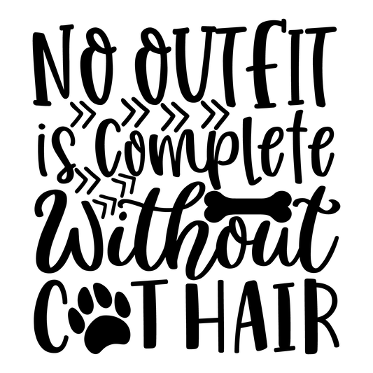 Complete Your Look With Cat Hair Tee (White)
