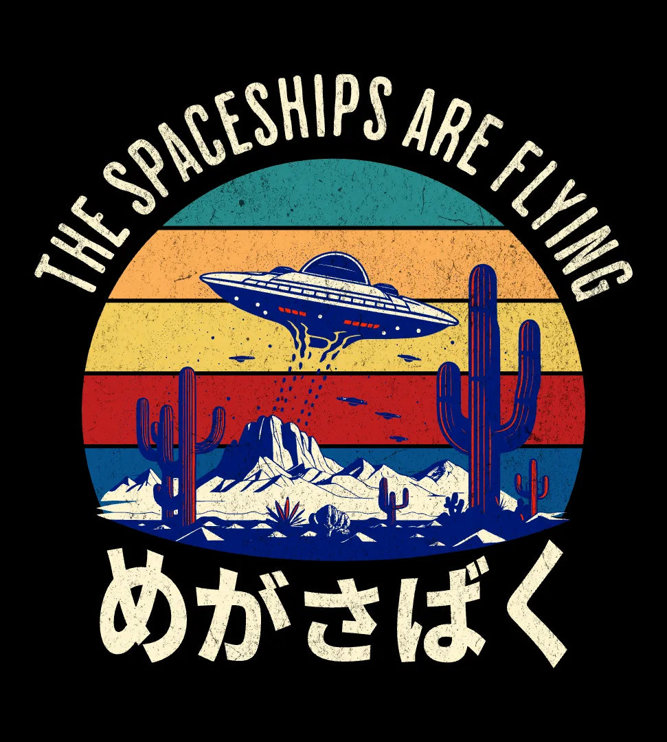 Flying Spaceships Graphic Tee