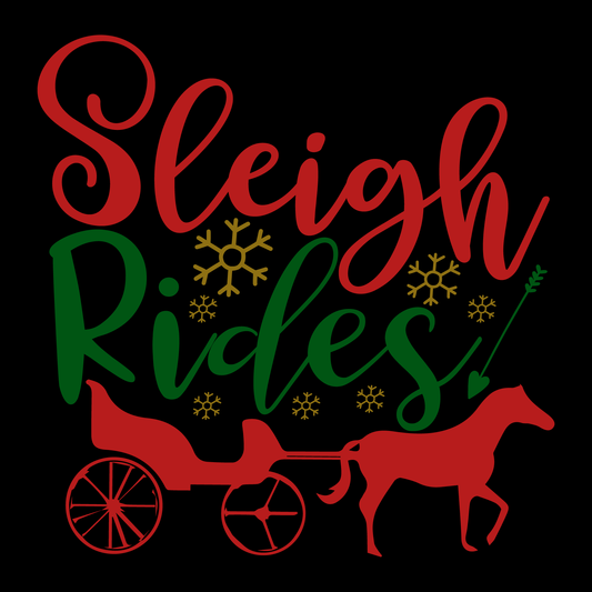 Sleigh Rides Holiday T-shirt (White)