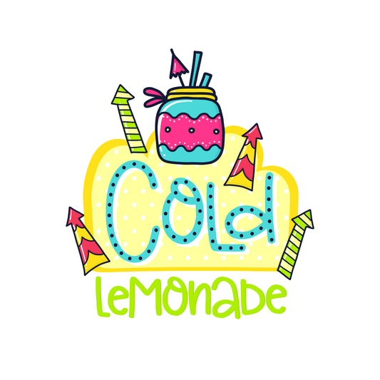 Refreshing Lemonade Design T-shirt (White)