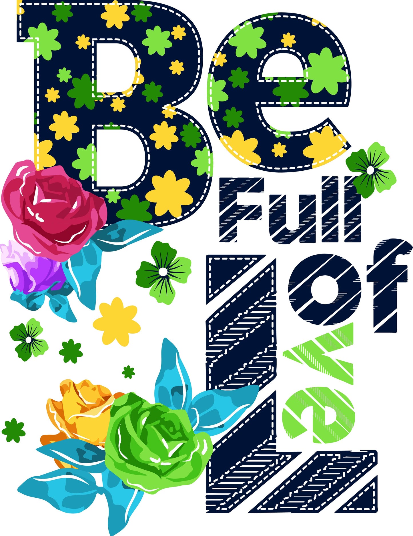 Be Full Of Colorful Vibes (White)